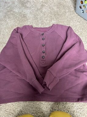 MADEWELL Button Sweatshirt